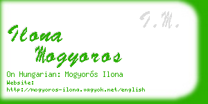 ilona mogyoros business card